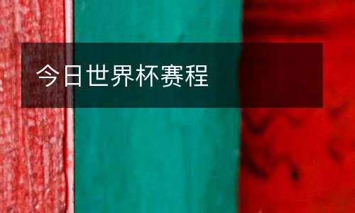 今日世界杯賽程