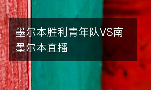 墨爾本勝利青年隊VS南墨爾本直播