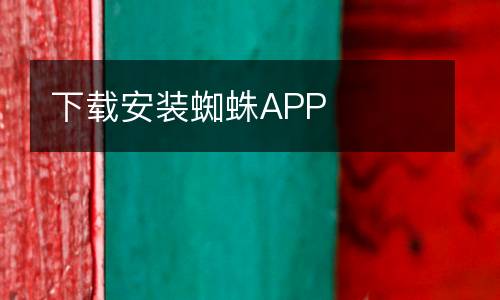 下載安裝蜘蛛APP