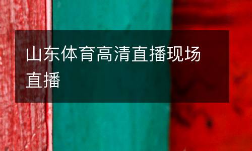 山東體育高清直播現(xiàn)場(chǎng)直播